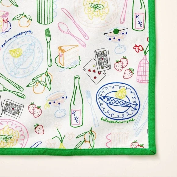 kate spade new york x Target
Party Print Table Runner Cream/ Green/Pink - Picture 3 of 3